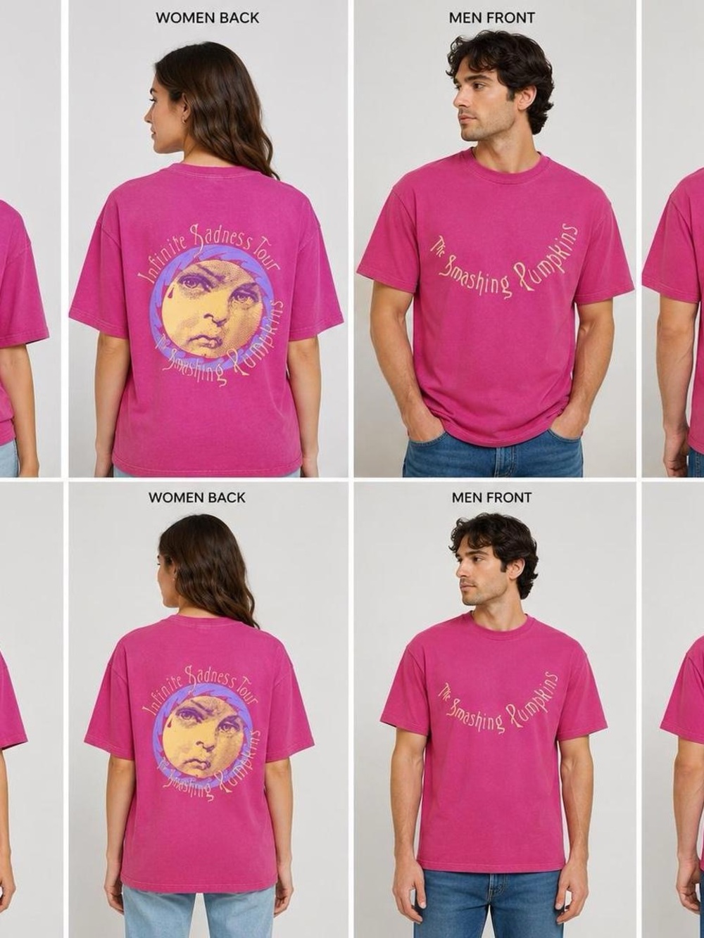The Smashing Pumpkins Tour Graphic Tee - Pink